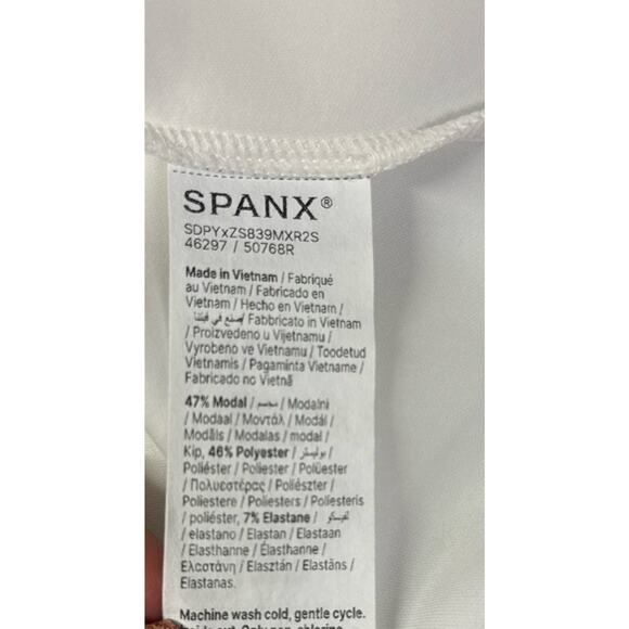 Spanx 50768R AirEssentials Powder White V-Neck Mini Dress Plus Size 1X - Picture 6 of 8